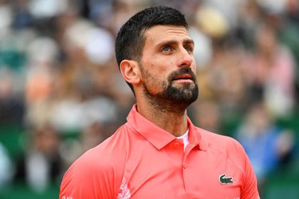 Novak Djokovic at the Monte-Carlo Masters before his first match exit on April 9.