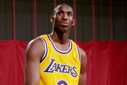The jersey worn by Kobe Bryant during his rookie Los Angeles Lakers season in 1996-97 sold for a record price at auction.