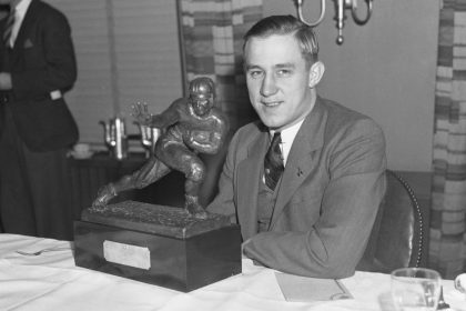 Jay Berwanger was the first winner of the Heisman trophy and the first player ever drafted in the NFL. He'd never play a down in the league.