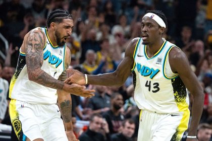 The Indiana Pacers set a new playoff franchise record in the first half.