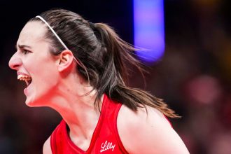 Caitlin Clark finished with 20 points, 10 rebounds, 10 assists and a career-high four blocks.