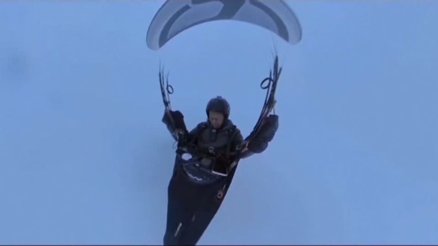 Chinese paraglider Peng Yujiang says he "definitely won't fly for a while" after surviving high altitude accident.