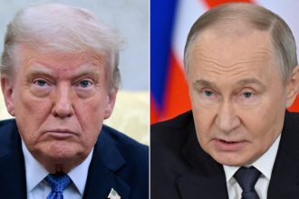 US President Donald Trump and Russia President Vladimir Putin.