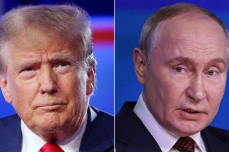 US President Donald Trump and Russian President Vladimir Putin.