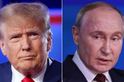 US President Donald Trump and Russian President Vladimir Putin.