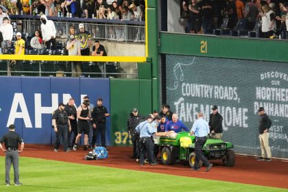 Kavan Markwood was identified as the fan who fell onto the field at PNC Park last week.
