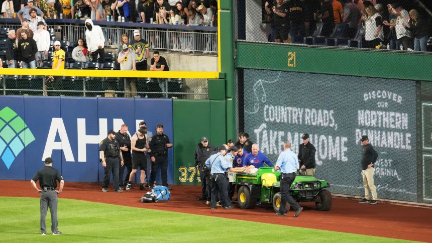 Kavan Markwood was identified as the fan who fell onto the field at PNC Park on Wednesday.