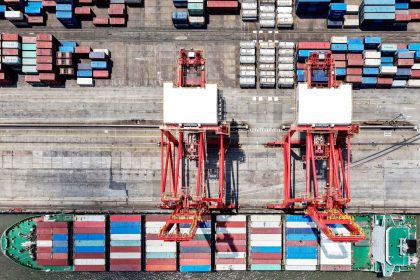 A container terminal in Shanghai, China, on Wednesday.