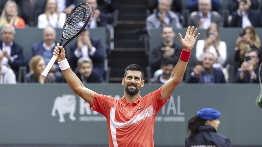 Novak Djokovic ended a three-match losing streak.