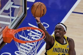 Pascal Siakam racked up 39 points, five rebounds and three assists.