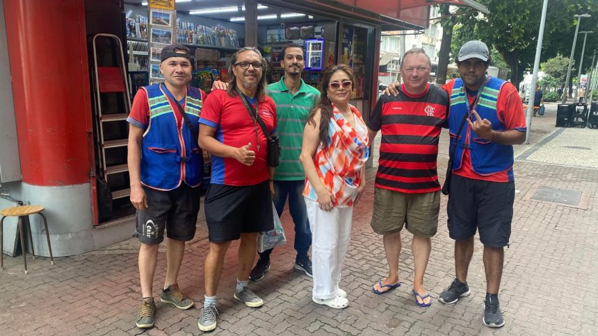 Army veteran Christopher Boris and his wife Maria Jesus, pictured with friends, moved from Maryland to Brazil last year after struggling with the high cost of life in the United States.