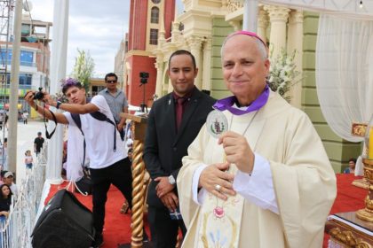 This undated photo shows Robert Francis Prevost. Prevost was Bishop of Chiclayo, Peru, from September 26, 2015, to 2023. During his tenure, he was elected second vice-president of the Peruvian Episcopal Conference and served as president of its Commission for Culture and Education.