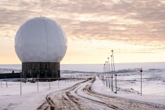 The Pituffik Space Base, formerly Thule Air Base, in northern Greenland on October 4, 2023.