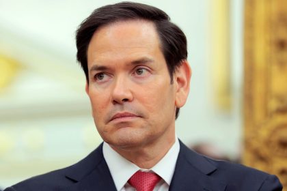 Secretary of State Marco Rubio listens as US President Donald Trump speaks during a swearing-in ceremony for Special Envoy to the Middle East Steve Witkoff in the Oval Office at the White House on May 6 in Washington, DC.