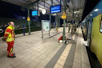 The man got stuck while searching for an AirPod that he had dropped.
