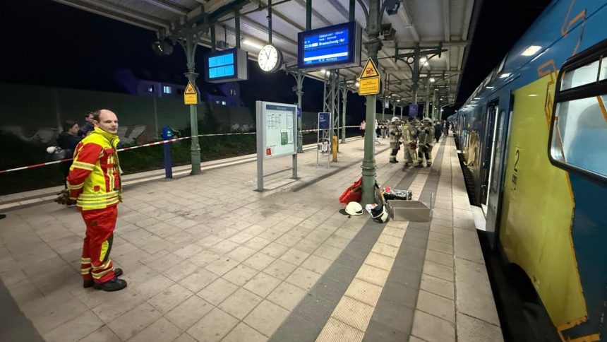 The man got stuck while searching for an AirPod that he had dropped.