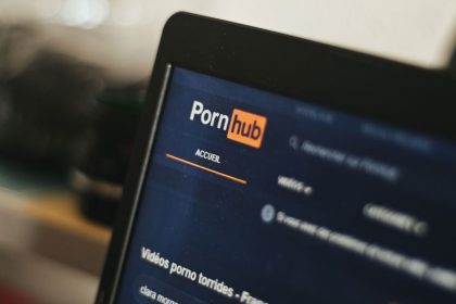 Pornhub logo on its website.
