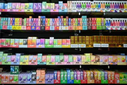 The sale of disposable vapes will be banned in the UK from Sunday, June 1.