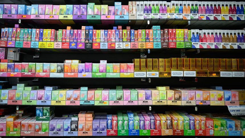 The sale of disposable vapes will be banned in the UK from Sunday, June 1.