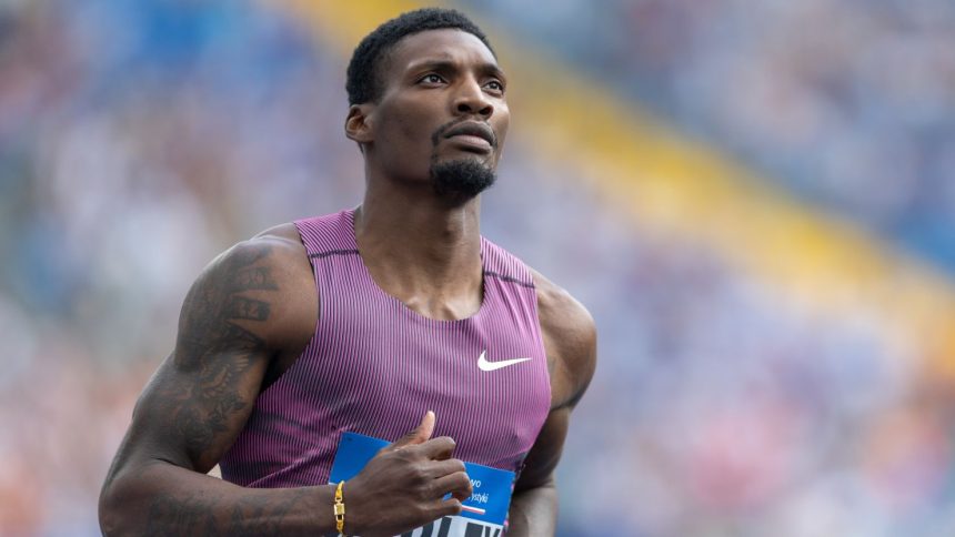 Fred Kerley was scheduled to run in the 100m and 200m this weekend at the Grand Slam Track event in Miami.