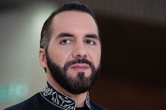 El Salvador's President Nayib Bukele is pictured before a meeting at the Costa Rican presidential house in San Jose on November 11, 2024.