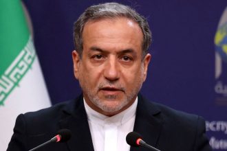 Iranian Foreign Minister Abbas Araghchi attends a press conference in Baghdad, on December 6.