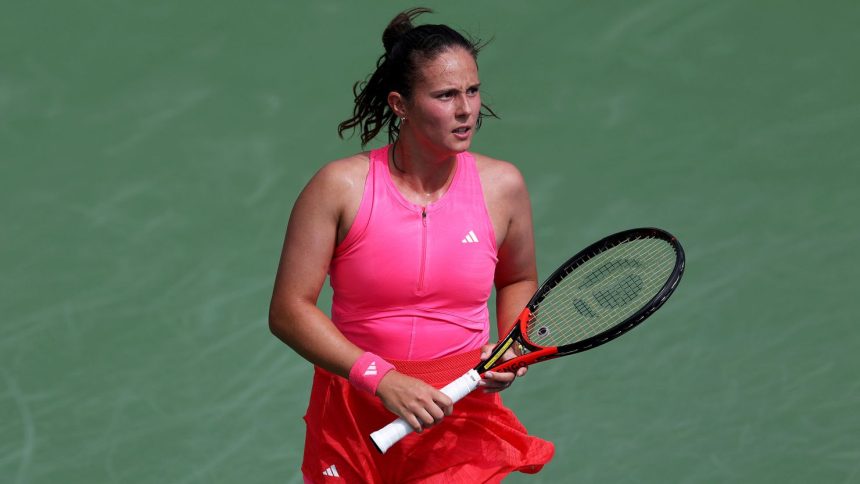 Daria Kasatkina, representing Australia for the first time, is competing at the Charleston Open in South Carolina.