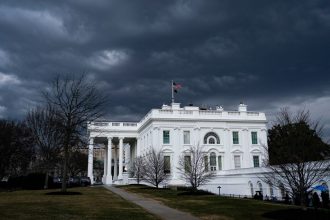 The White House in Washington, DC, US, on Thursday, Feb. 27, 2025.