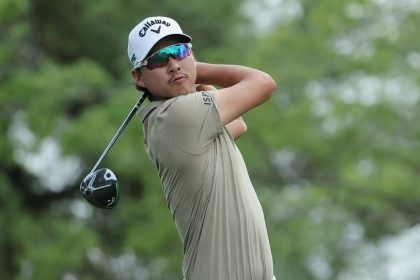 Min Woo Lee is on the brink of winning his first PGA Tour title.
