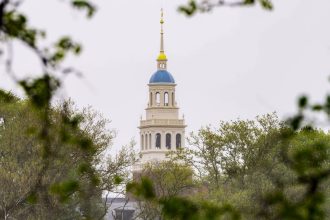The Harvard University campus in Cambridge, Massachusetts, on May 5, 2025.