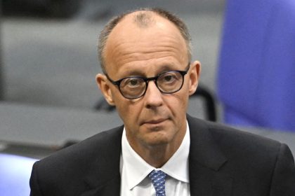 Friedrich Merz reacts to the result of the first round of voting in the Bundestag on May 6, 2025, in which he failed to reach a majority.