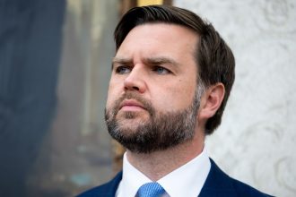 Vice President JD Vance in the Oval Office of the White House on May 6, 2025.