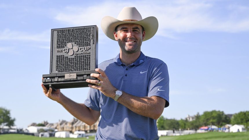 Scottie Scheffler claimed his first victory of the year at the CJ Cup Byron Nelson.