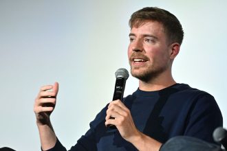 MrBeast attends Love, Death + Robots - NY Special Screening at the Paris Theater on May 13, 2025 in New York City.