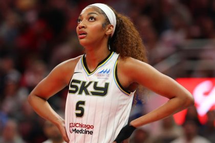 Angel Reese during Saturday's game against the Indiana Fever.
