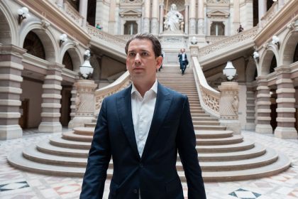 Sebastian Kurz leaves court in Vienna on Monday after hearing his conviction for giving false testimony was quashed.