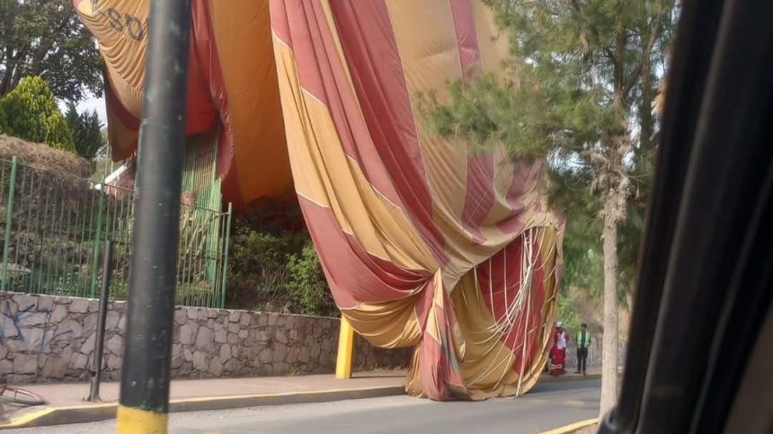 At least 12 people were injured after a hot air balloon crashed in Mexico on Friday, authorities said.