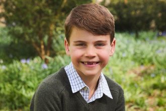 Prince Louis is seen in this photo posted to the Prince and Princess of Wales' X account on Wednesday, April 23.