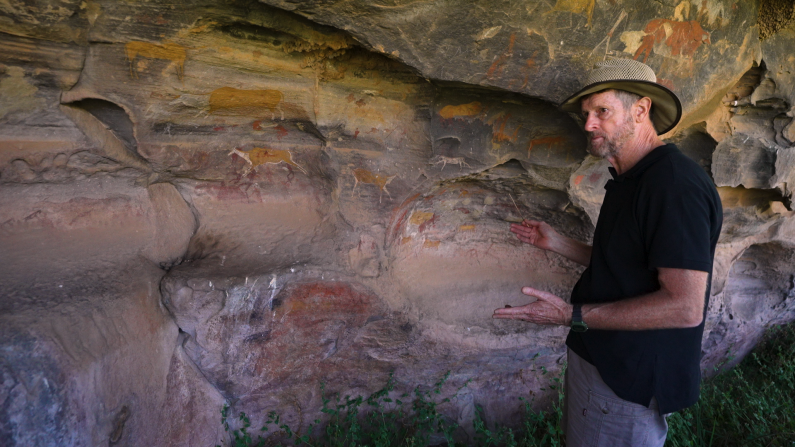 Stephen Townley Bassett has dedicated decades to documenting and recreating ancient rock art found in Southern Africa, made by the San indigenous people. Look through the gallery to see more.