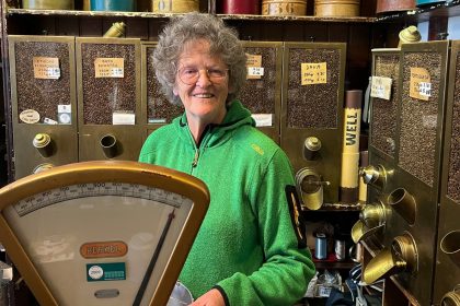 Marie-Louise Velder is the longtime owner of Amsterdam's 't Zonnetje tea and coffee shop.