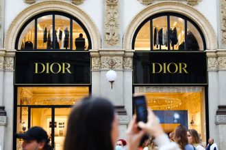 A Dior shop inside Galleria Vittorio Emanuele II in Milan, Italy, seen on October 6, 2021.