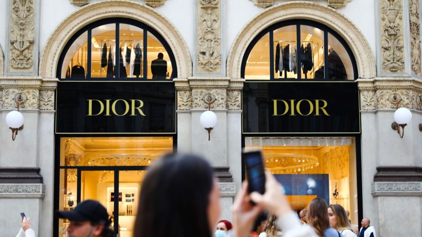 A Dior shop inside Galleria Vittorio Emanuele II in Milan, Italy, seen on October 6, 2021.