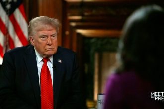 Trump made the comments during an interview with NBC
