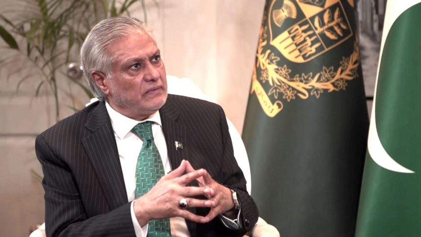 Pakistani foreign minister Ishaq Dar speaks to CNN on Monday, May 12, 2025.