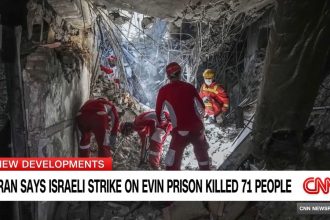 Iran says an Israeli strike on the notorious Evin prison killed 71 people. Iranian news outlets report the victims included prison staff, inmates, and visitors.