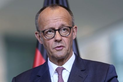 Germany's Chancellor Friedrich Merz attends a news conference at the chancellery in Berlin, Germany, on May 28, 2025.