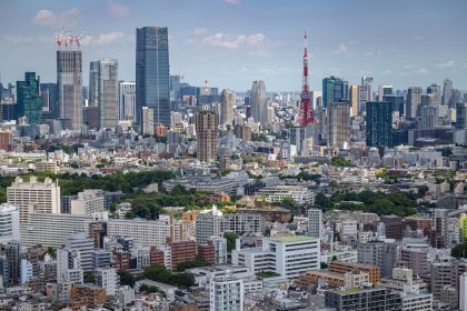 A photo showing Tokyo's skyline on September 11, 2024.