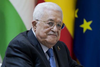 Palestinian Authority (PA) President Mahmoud Abbas during a press conference at the Moncloa Palace in Madrid, Spain on September 19, 2024.