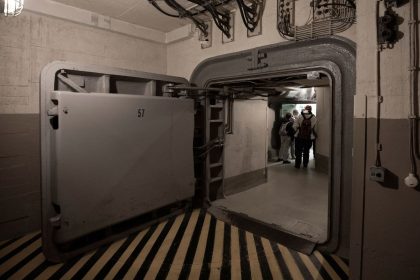 A Cold War-era former West German government bunker near the town of Bad Neuenahr-Ahrweiler, Germany, is pictured on April 16.