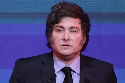 Argentine President Javier Milei in Buenos Aires on April 30, 2025